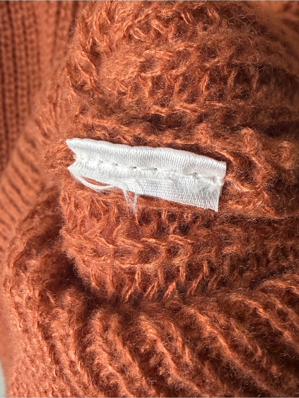 BiBi Rust Fall Crew Neck Sweater Size L - Picture 4 of 6